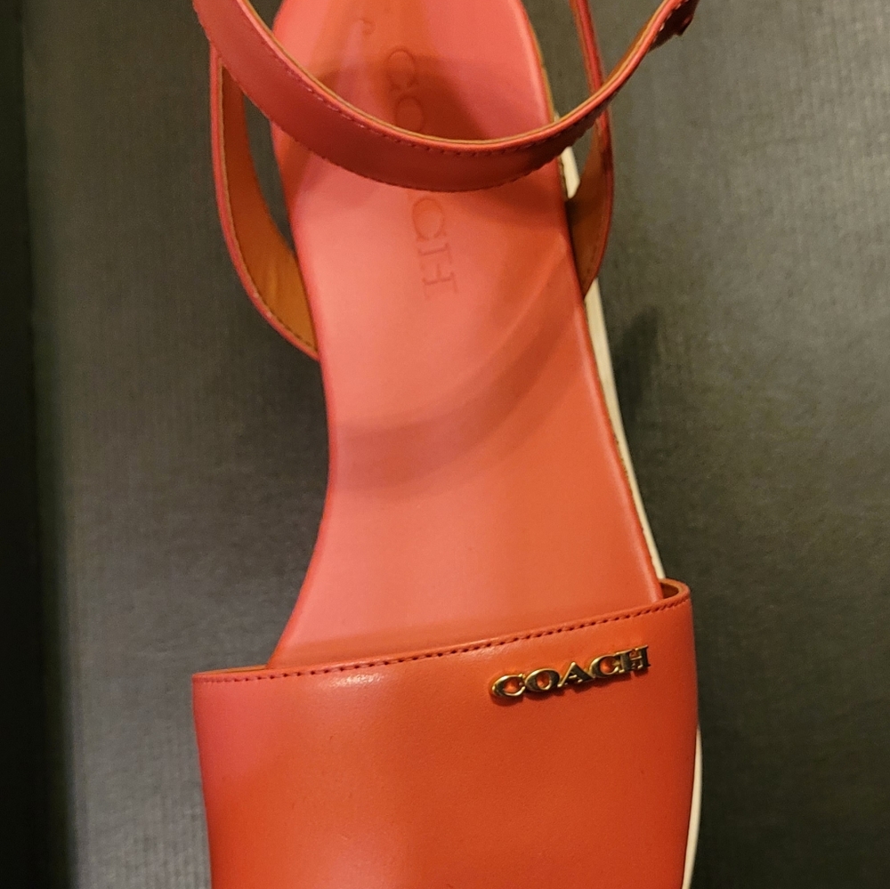 Coach Red Sandals - Picture 3 of 5